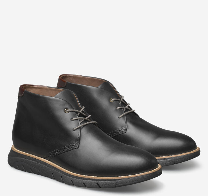 Johnston & Murphy Vaughn Plain Toe Chukka Stövlar Herr - Svarta Stövlar [MZ2819560]